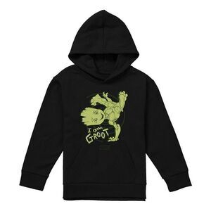 I Am Groot Childrens/Kids Baby Groot Handstand Pull Over Hoodie / Black